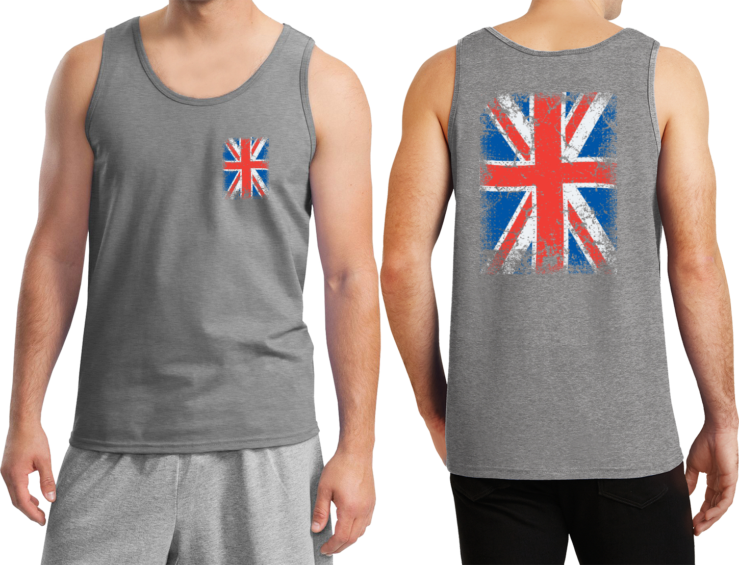 Buy Cool Shirts Union Jack Tank Top Front and Back | eBay